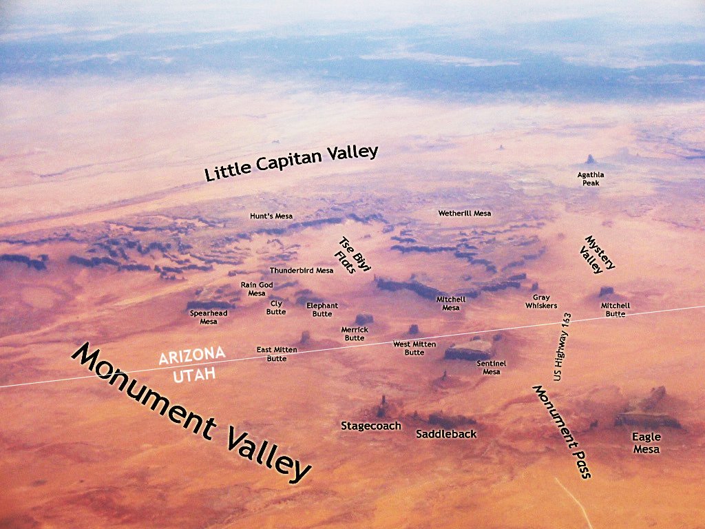 Karte des Monument Valley